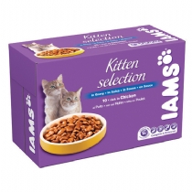 Iams Kitten and Junior Pouches Chicken In Gravy