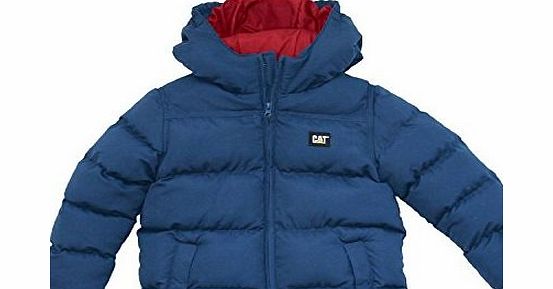 Caterpillar Boys Padded Winter Puffer Jacket (8-9 Years, True Blue)