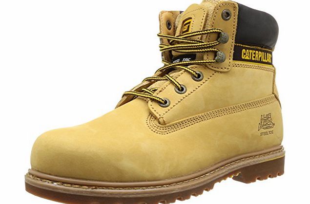 Caterpillar CAT Footwear Mens Holton SB P708215 Safety Shoes Honey Reset 8 UK, 42 EU