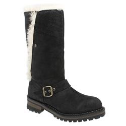 Female Erpillar Mardy Fur Suede Upper Casual in Black