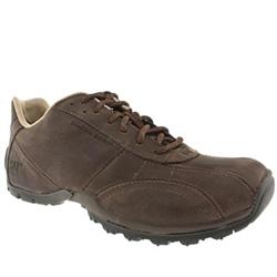 Male Erpillar Jolt Leather Upper in Dark Brown