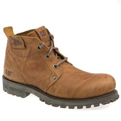 Caterpillar Male Erpillar Logic Boots Leather Upper Casual Boots in Dark Brown