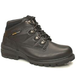 Caterpillar Male Zeb Leather Upper Casual in Black