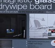 Cathedral 35x35cm Drywipe Magnetic Glass Board with Accessories - Grey