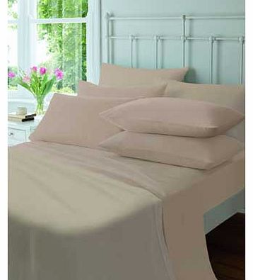 Catherine Lansfield Flannelette Natural Pair of Pillowcases
