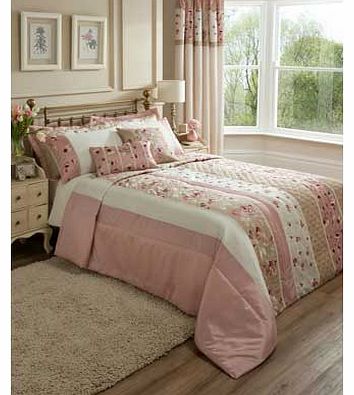 Catherine Lansfield Imogen Pink Bedspread -