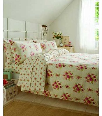 Madelaine Pink Floral Duvet Cover Set - Double