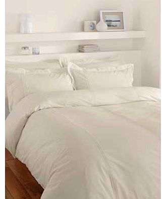 Catherine Lansfield Minimalist Cream Double Bed Duvet Set