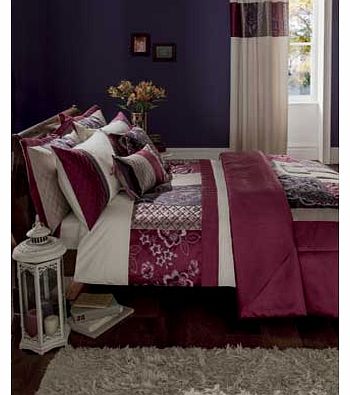 Catherine Lansfield Plum Patchwork Duvet Cover