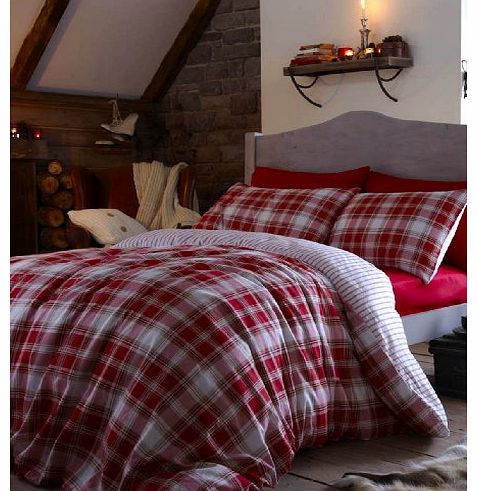 Tartan Duvet Cover - Red BDB33137WKHQRed