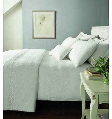 Catherine Lansfield White Windsor Duvet Cover