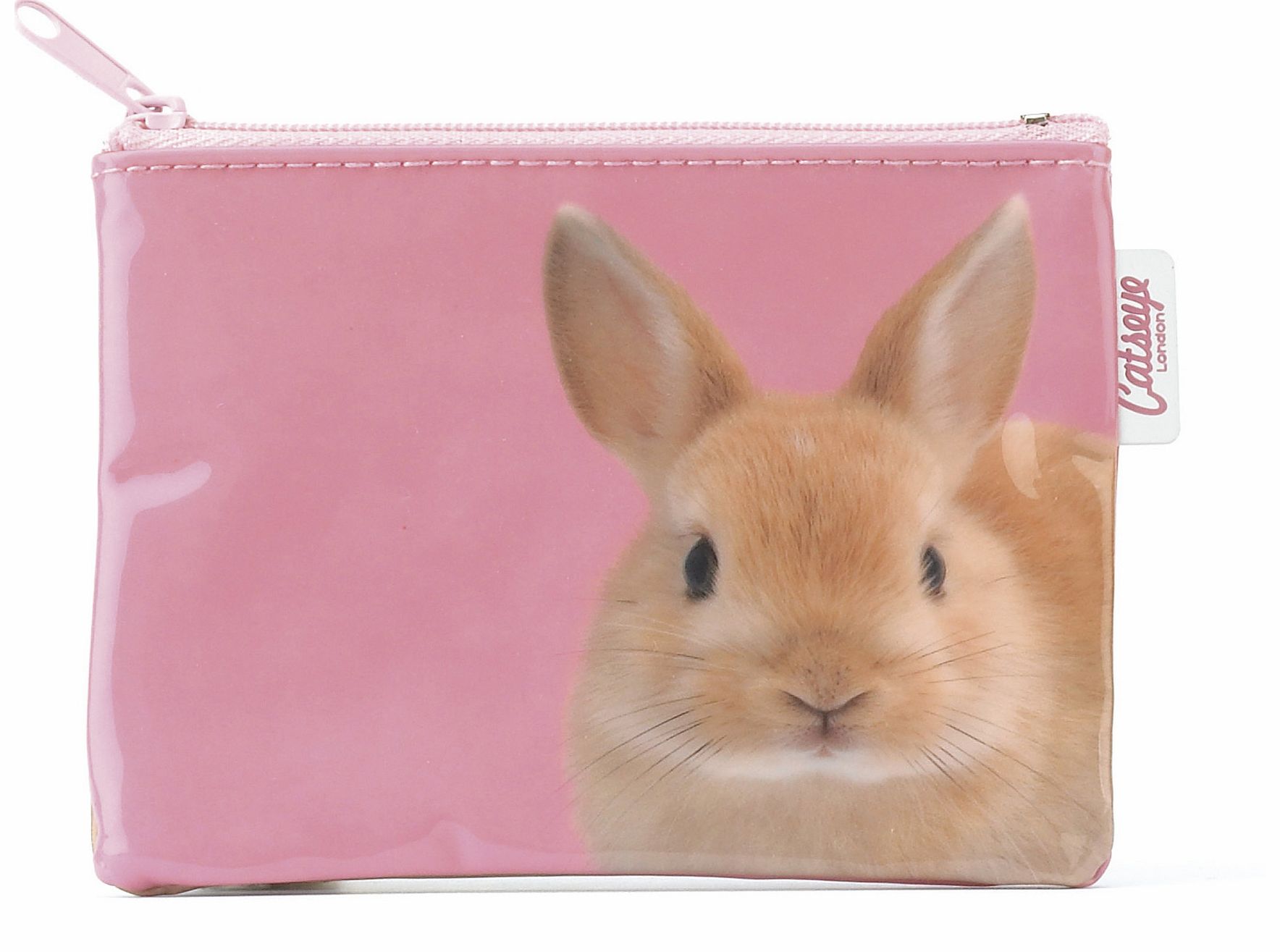 Bunny On Pink Zip Purse