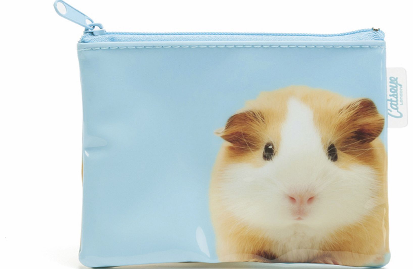 Guinea Pig On Aqua Zip Purse