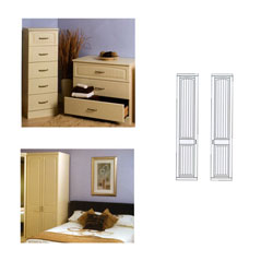 Caxton - Liberty Single Shelved Wardrobe (Right)