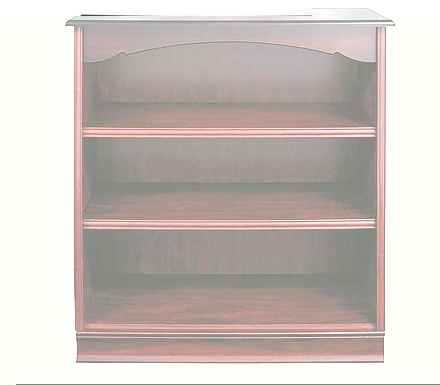 Furniture York 3 Shelf Bookcase