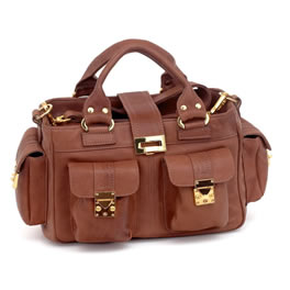 Caramel Leather Kenzie Satchel