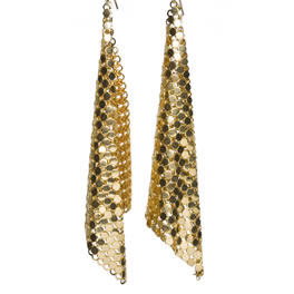 Gold Mesh Earrings