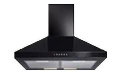 CDA ECH7BL 70cm Chimney Hood in Black with FREE