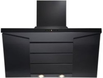 CDA EVB9BL 90cm Designer Chimney Hood in Black