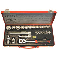 CEKA Ck 3/8 Sure Drive Bi Hex Socket Set Metric 23 Piece