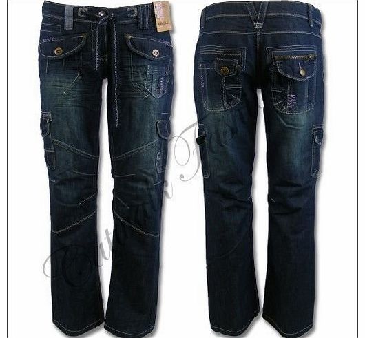 CELEB LOOK A20 NEW LADIES BOOTCUT COMBAT TROUSERS WOMENS DENIM JEANS PANTS 8-16 (10 (38))