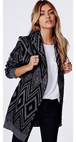 CELEB LOOK  Aztec Brushed Oversized Cardigan