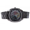 Mens Square XXL Rhodium Grey Chrono Style Watch