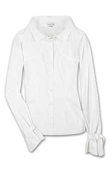 Wide collar shirt