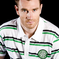 Celtic Core Stripe Polo Shirt - White.