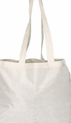 CENTRIX NATURAL COTTON TOTE SHOPPER BAG - 3 COLOURS - LOW PRICE (NATURAL)