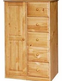 CENTURION PINE 07779 270996 BALMORAL HONEY COLOURED WARDROBES: 2 DOOR WARDROBE, 2 DOOR 3 DRAWER WARDROBE, 1 DOOR 5 DRAWER TALLBOY FROM CENTURION PINE (1 DOOR 5 DRAWER TALLBOY)