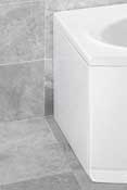 Ceramica Icon 940mm Left Hand White End Bath Panel