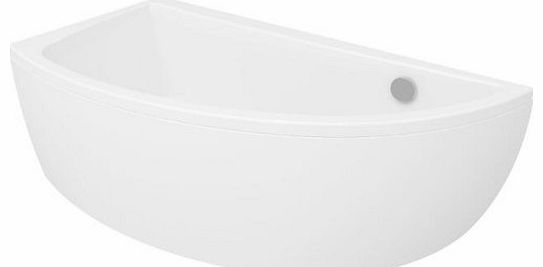 NANO SPACE SAVER CORNER BATH 150 X 75 (PANEL+ STAND INCL) 1500 X 750 *LEFT HAND*mm HIGH QUALITY