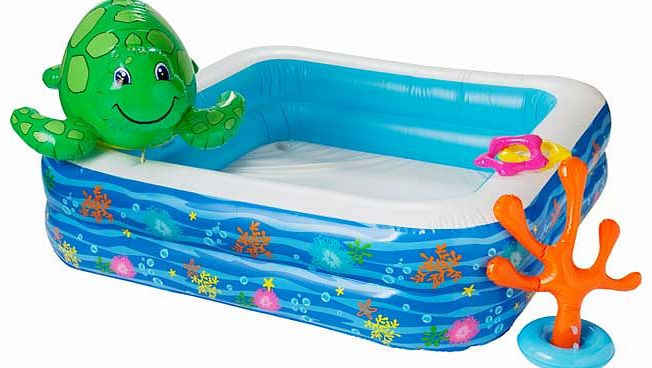 Chad Valley Childrens Pool Set with Spray Turtle