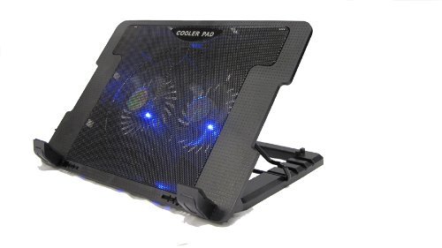 LAPTOP COOLER STAND 2 LARGE FANS TILT FOR 15 17`` INCH LAPTOP COOLING PAD L136