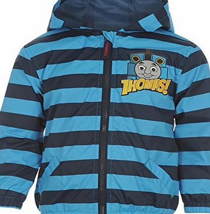 Character Kids Thomas Rain Mac Infant Boys Blue Stripe 3-4 Yrs