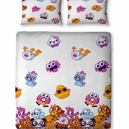 Character World Moshi Monsters Moshlings Double Rotary Duvet Set, Multi-Color