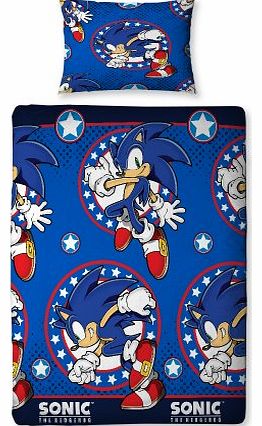 Character World Sonic the Hedgehog Sprint Single Rotary Duvet Set, Multi-Color