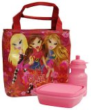 Characters 4 Kids Bratz Carousel Cabaret Premium Lunch Bag Kit (Sandwich Box and Bottle)