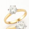 & Colvard 18ct Gold 1ct Moissanite Ring