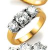 & Colvard 18ct Gold 2ct Moissanite 3