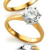 & Colvard 18ct Gold 2ct Moissanite Ring