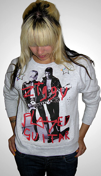 Charles of London David Bowie Ziggy played Guitar Charles of London Sweatshirt