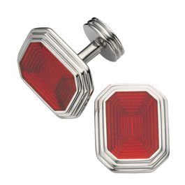 Red Enamel Cufflinks