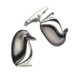 Sterling Silver Penguin Cufflinks