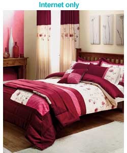 charlotte Duvet Set Red - King Size