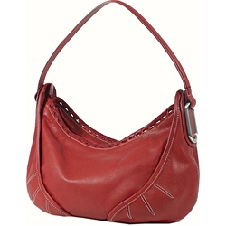 Large leather shoulder bag