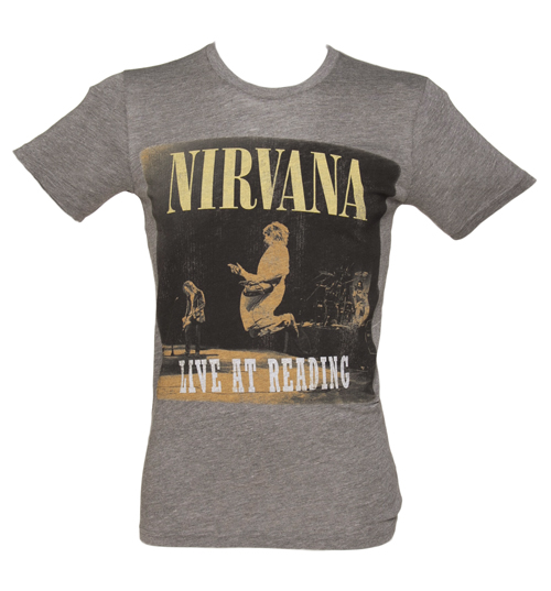 Mens Dark Grey Marl Live In Reading Nirvana