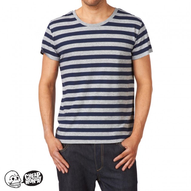 Mens Cheap Monday Alex Stripe T-Shirt -