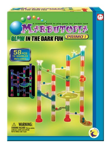 Marbultopia Glow In The Dark Marble Run 58 Piece